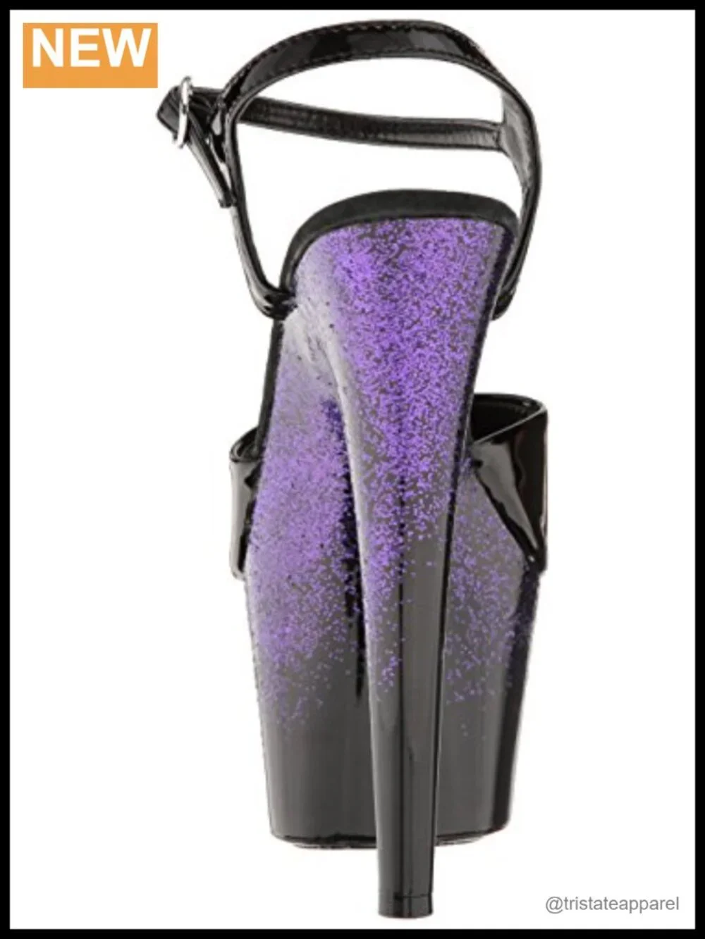 Glitter Platform Sandal with Adjustable Strap Open Toe Buckle